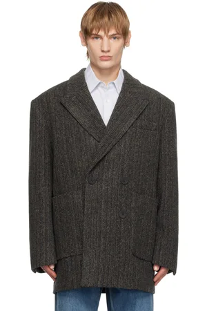 WOOYOUNGMI Gray Double Half Coat
