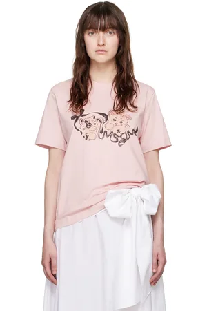 Msgm Pink Kitten T-Shirt