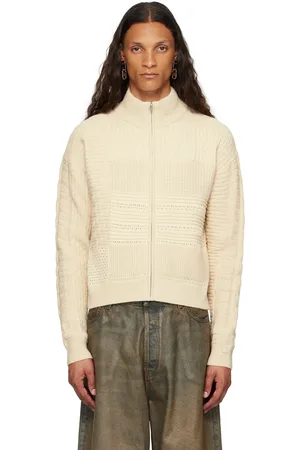 Acne Studios Beige Zip Sweater