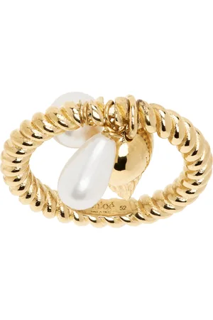 Chloé Gold Faux Pearl Ring