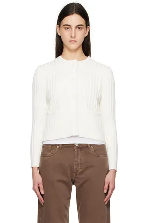J.W.Anderson Off-White Cropped Buttoned Cardigan