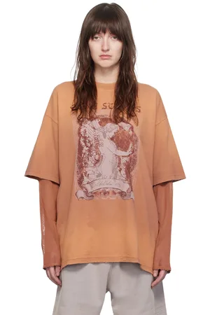 Acne Studios Orange Layered Long Sleeve T-Shirt
