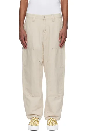 Carhartt Off-White Walter Linen Double Knee Trousers