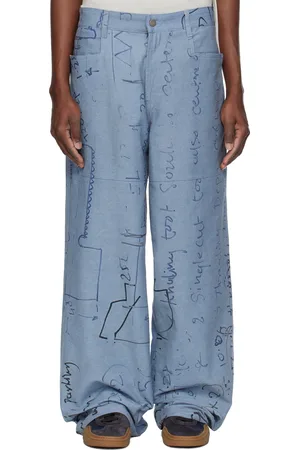 Serapis Blue Engine Board Sailor Trousers