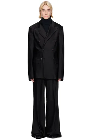Maison Margiela Black Satin Suit