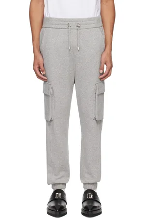 Balmain Gray Cargo Pocket Lounge Pants