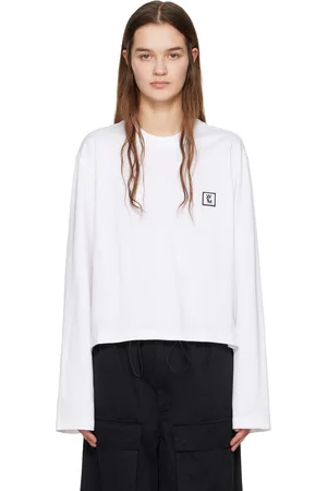 WOOYOUNGMI White Patch Long Sleeve T-Shirt