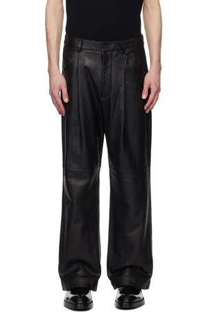 Entire Studios Black DC Leather Trousers