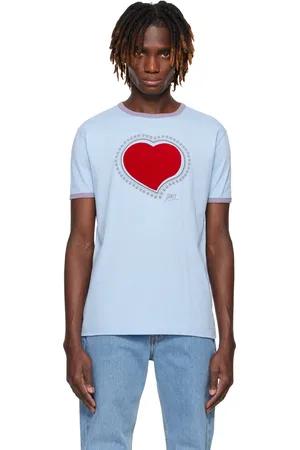 DRIES VAN NOTEN Blue Archive Print T-shirt