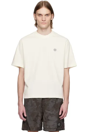 Stone Island Off-White Combed Organic Cotton Jersey T-shirt