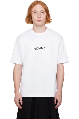 Comme des Garçons White Printed Logo T-Shirt