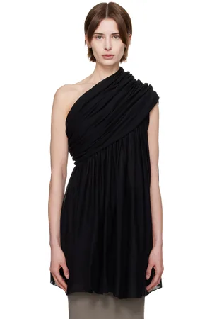 Rick Owens Black Hollywood Turbo Drape Top