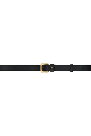 VALENTINO GARAVANI Black VLogo Signature Belt