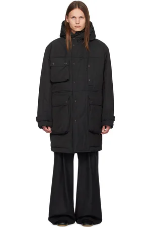 DRIES VAN NOTEN Black Press-Stud Jacket