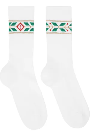 Casablanca White Sport Socks