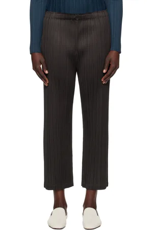 PLEATS PLEASE ISSEY MIYAKE Brown Monthly Colors December Trousers