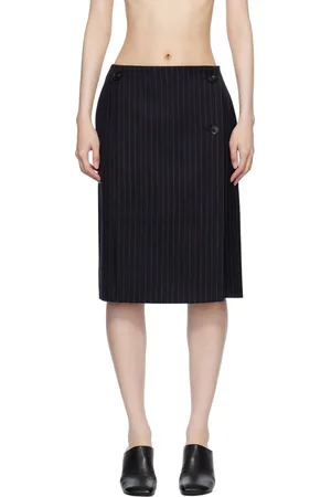 CO Navy Wrap Miniskirt