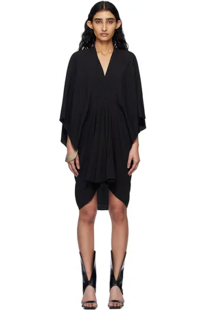 Rick Owens Black Hollywood Half Moon Minidress