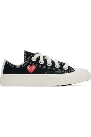 Comme des Garçons Kids Black Converse Edition Chuck 70 OG Single Heart Low Top Sneakers