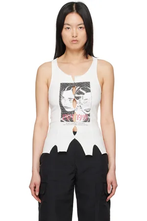 OUR LEGACY White Race Tank Top