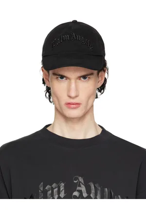 Palm Angels Black Curved Logo Cap