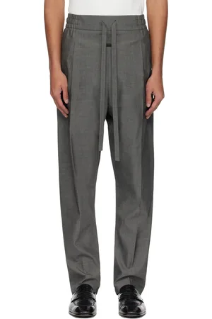 FEAR OF GOD Gray Oxford Drawstring Eternal Trousers