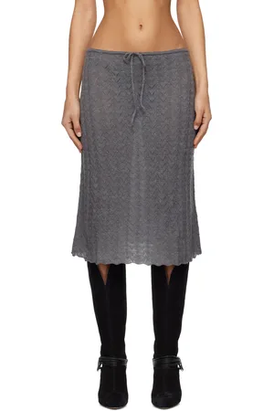Paloma Wool Gray Endrina Midi Skirt
