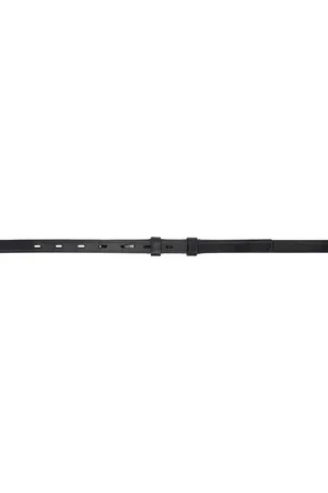 DRIES VAN NOTEN Black Leather Belt