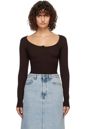 Staud Brown Sabrina Cardigan