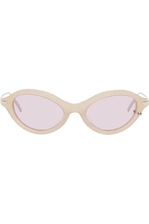 Justine Clenquet SSENSE Exclusive Beige Neve Sunglasses