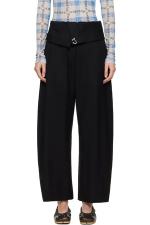 J.W.Anderson Black Fold-Over Trousers