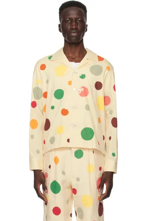 BODE Off-White Dotted Appliqué Shirt