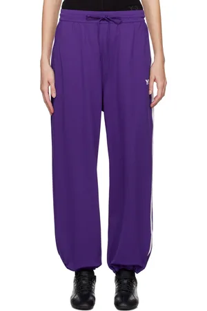 Y-3 Purple 3-Stripes Track Pants