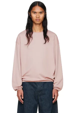 LEMAIRE Pink Relaxed Long Sleeve T-shirt