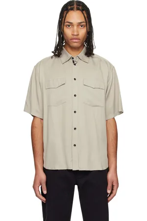 RAG&BONE Taupe Matthew 2-Pocket SS Shirt