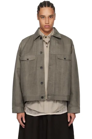 Aviva Jifei Xue Gray Trucker Jacket