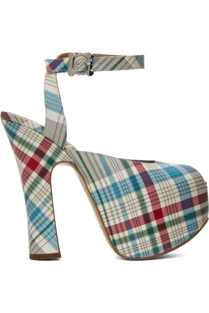 Vivienne Westwood Blue & Gray Vargas Elevated Heels