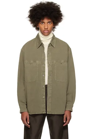 LEMAIRE Khaki Snaps Denim Shirt