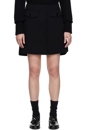 Max Mara Black Marta Miniskirt