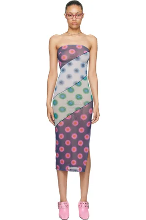 Miaou Multicolor Lila Midi Dress