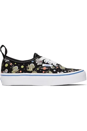 Vans Kids Black Authentic Elas Little Kids Sneakers