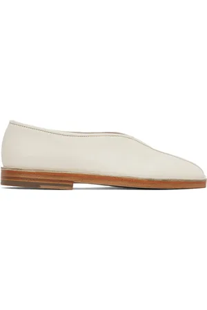 LEMAIRE White Piped Slippers