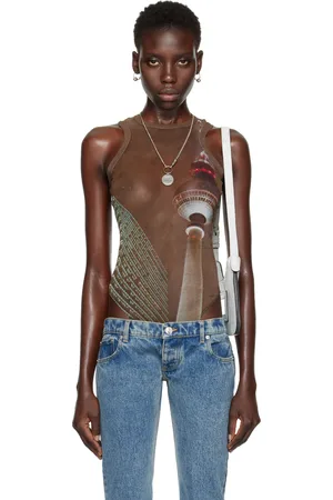 Jean Paul Gaultier Brown Shayne Oliver Edition Bodysuit
