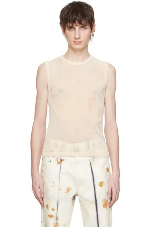 Feng Chen Wang Off- Open Knit Tank Top