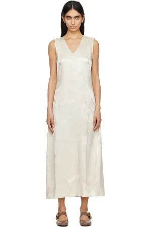 Holzweiler Off-White Luka Jacquard Maxi Dress