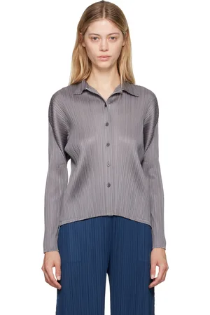 PLEATS PLEASE ISSEY MIYAKE Gray Basics Shirt