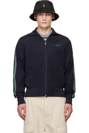 Ami Navy Zipped Track Jacket