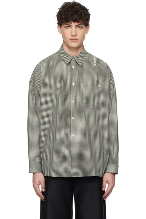 Marni Black & White Checked Wool Shirt