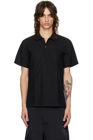 Comme des Garçons Black Paneled Polo