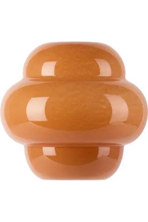 THE CONRAN SHOP Orange Form Glass 20cm Vase